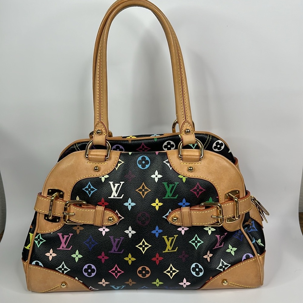Louis vuitton limited edition black murakami shoulder bag